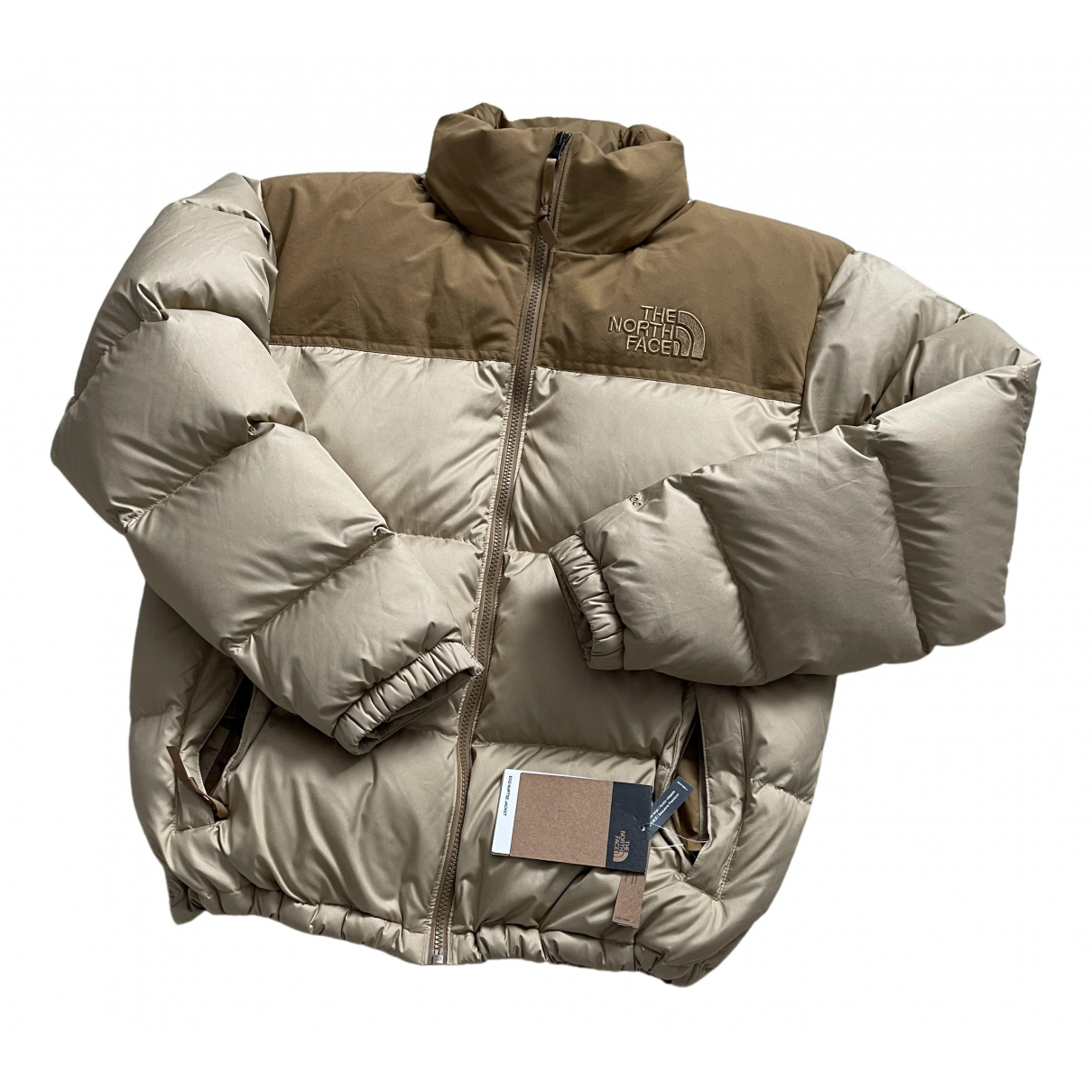 tan northface coat